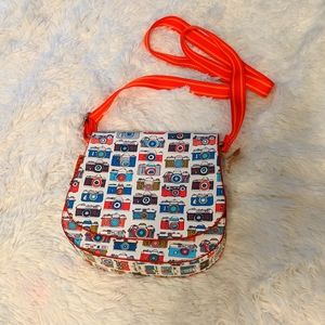 Sketch Book Vintage Camera Crossbody Purse